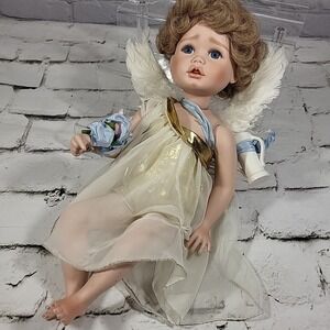 Ellenbrooke Sweet Cherub Porcelain Angel By Connie Walser Derek